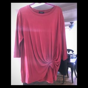 Silky material - beautiful faux tied top XL